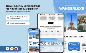 Wanderluxe - Travel Landing Page for Expedition