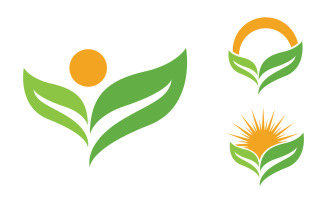 Healthy life Human character logo sign illustration v.103