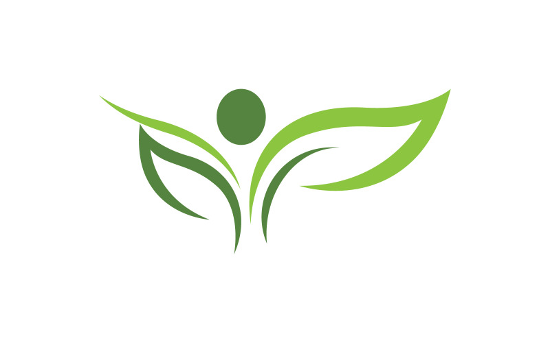 Healthy life Human character logo sign illustration v.89 Logo Template