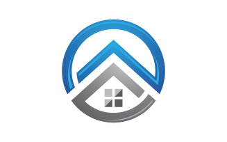 Home industrial Property concept icon logo illustration v.103