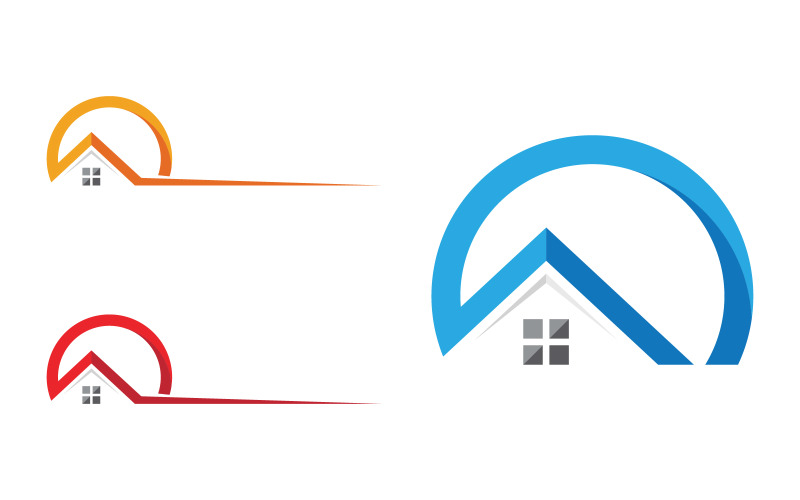 Home industrial Property concept icon logo illustration v.114 Logo Template