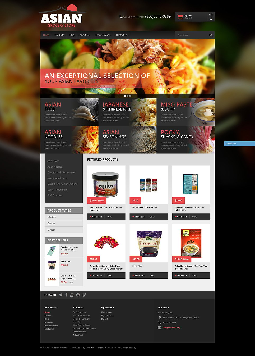 Asian Cuisine Products Shopify Theme New Screenshots BIG