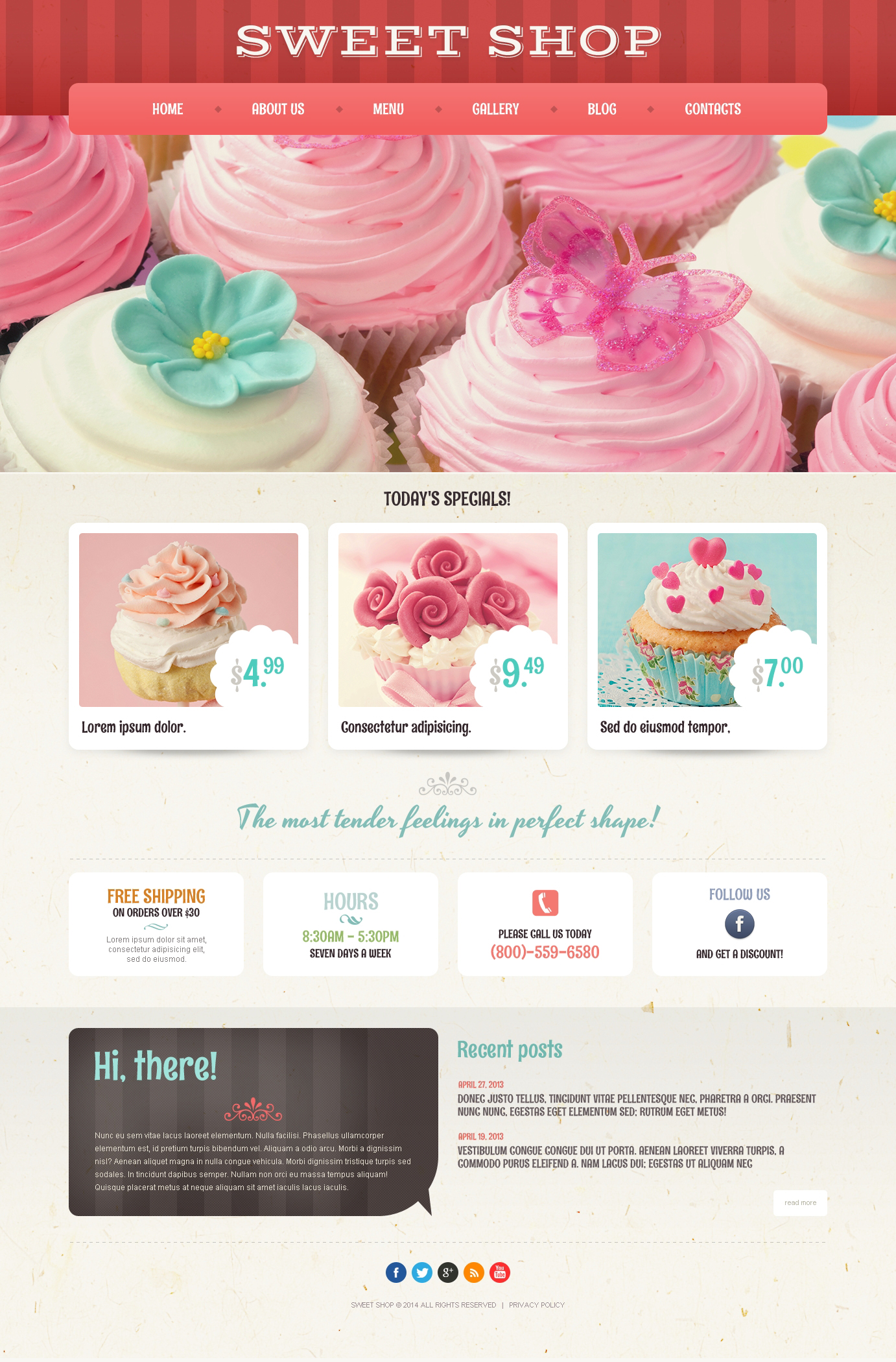 "Cafe and Restaurant" - адаптивний WordPress шаблон №50935