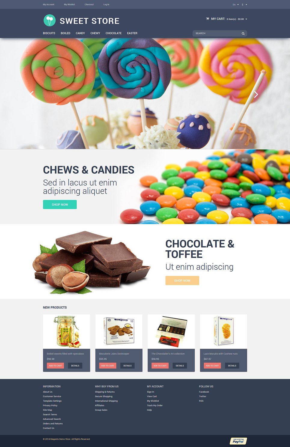 Candy Web Store Magento Theme New Screenshots BIG