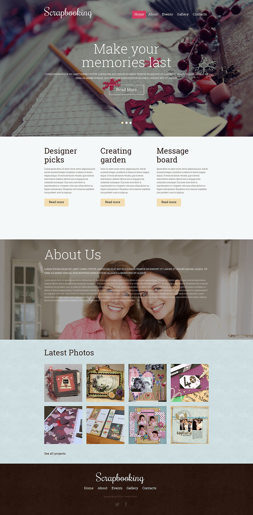 Crafts Responsive Website Template New Screenshots BIG