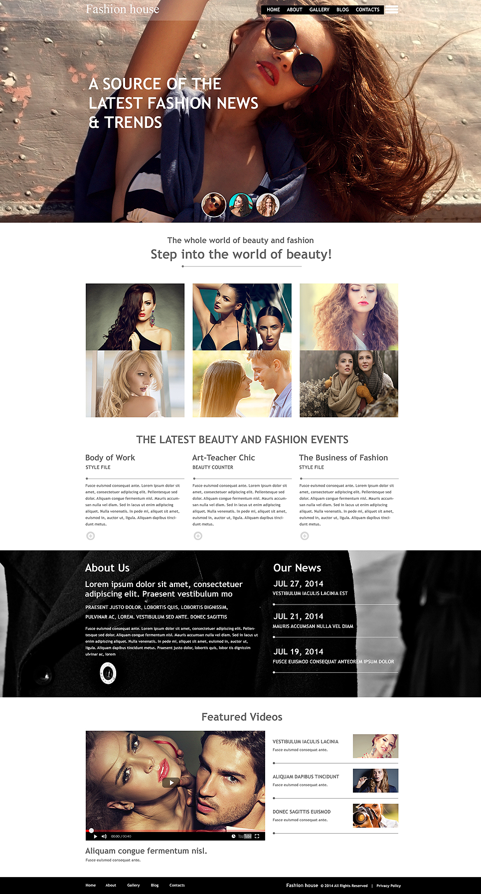 Fashion Blog Muse Template New Screenshots BIG