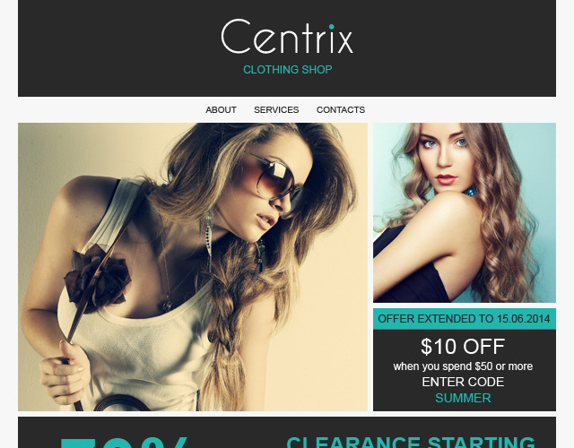 Fashion Store Responsive Newsletter Template