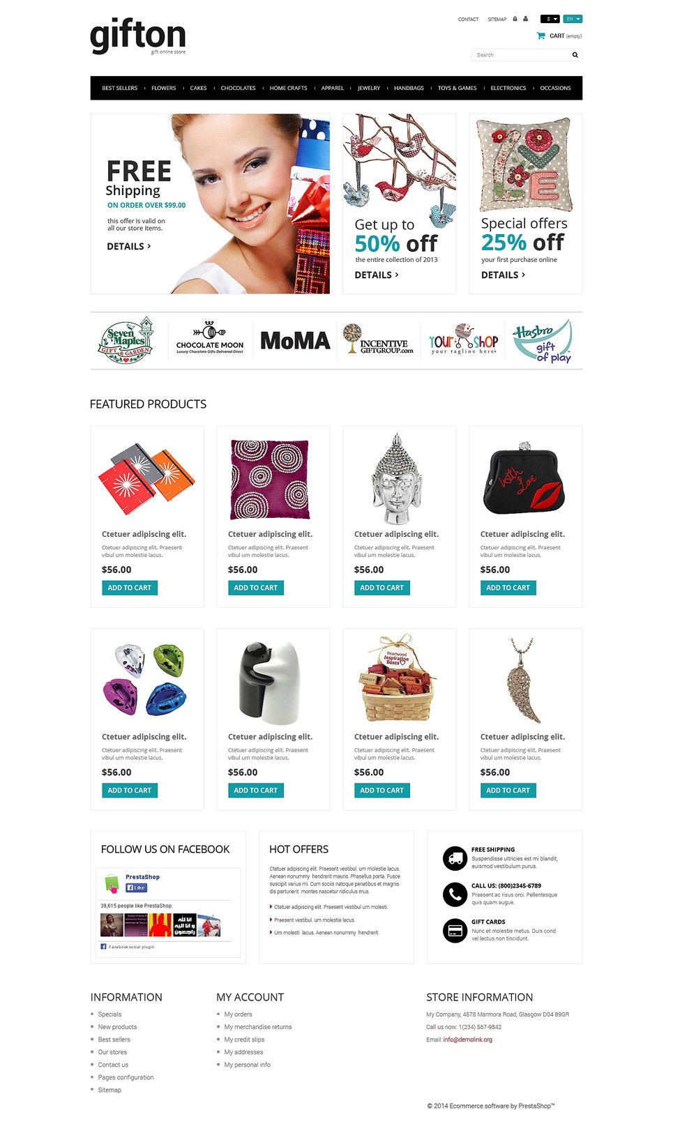 Gift Shop PrestaShop Theme New Screenshots BIG