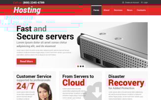 Hosting Responsive WordPress Theme