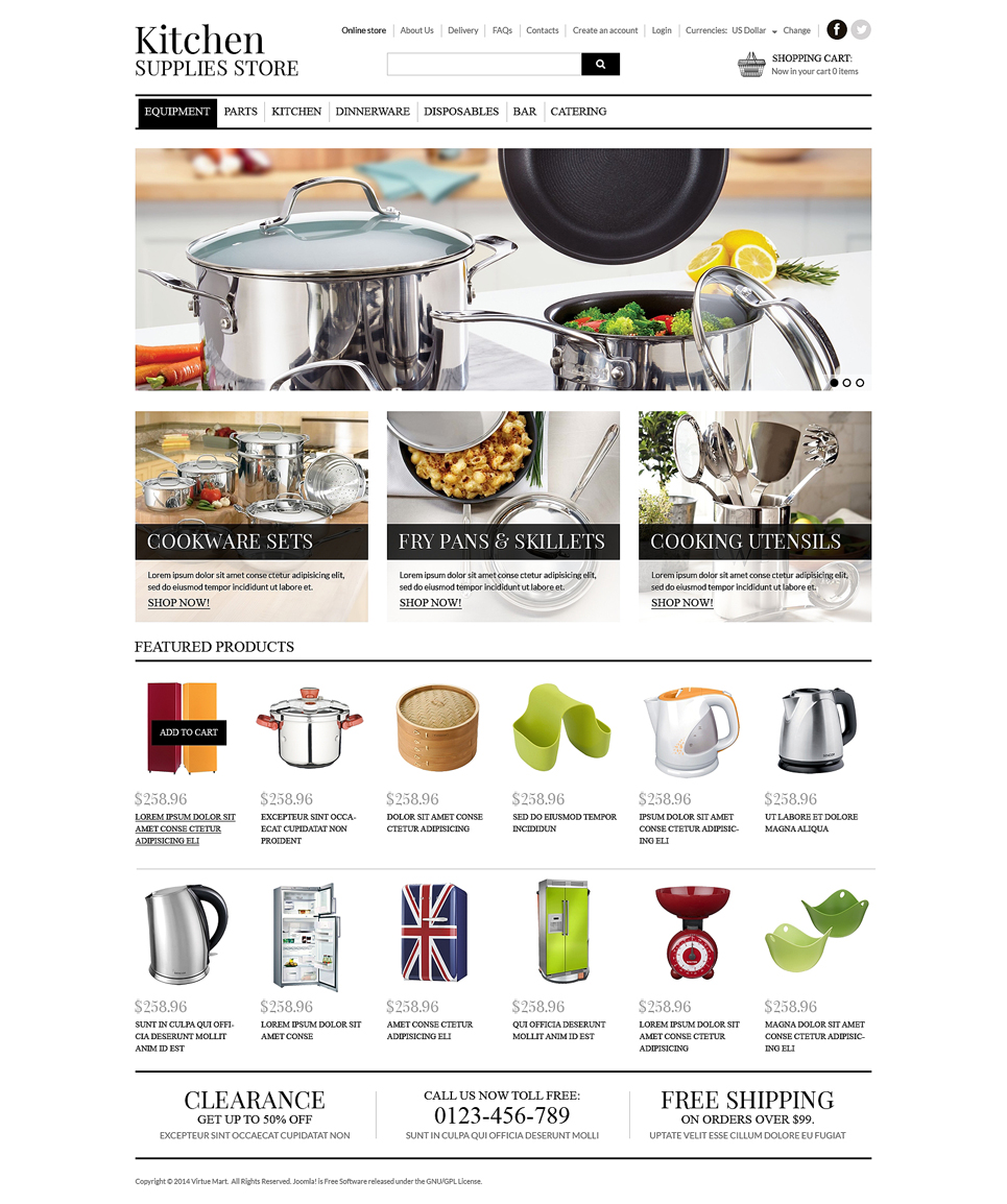 Housewares VirtueMart Template New Screenshots BIG