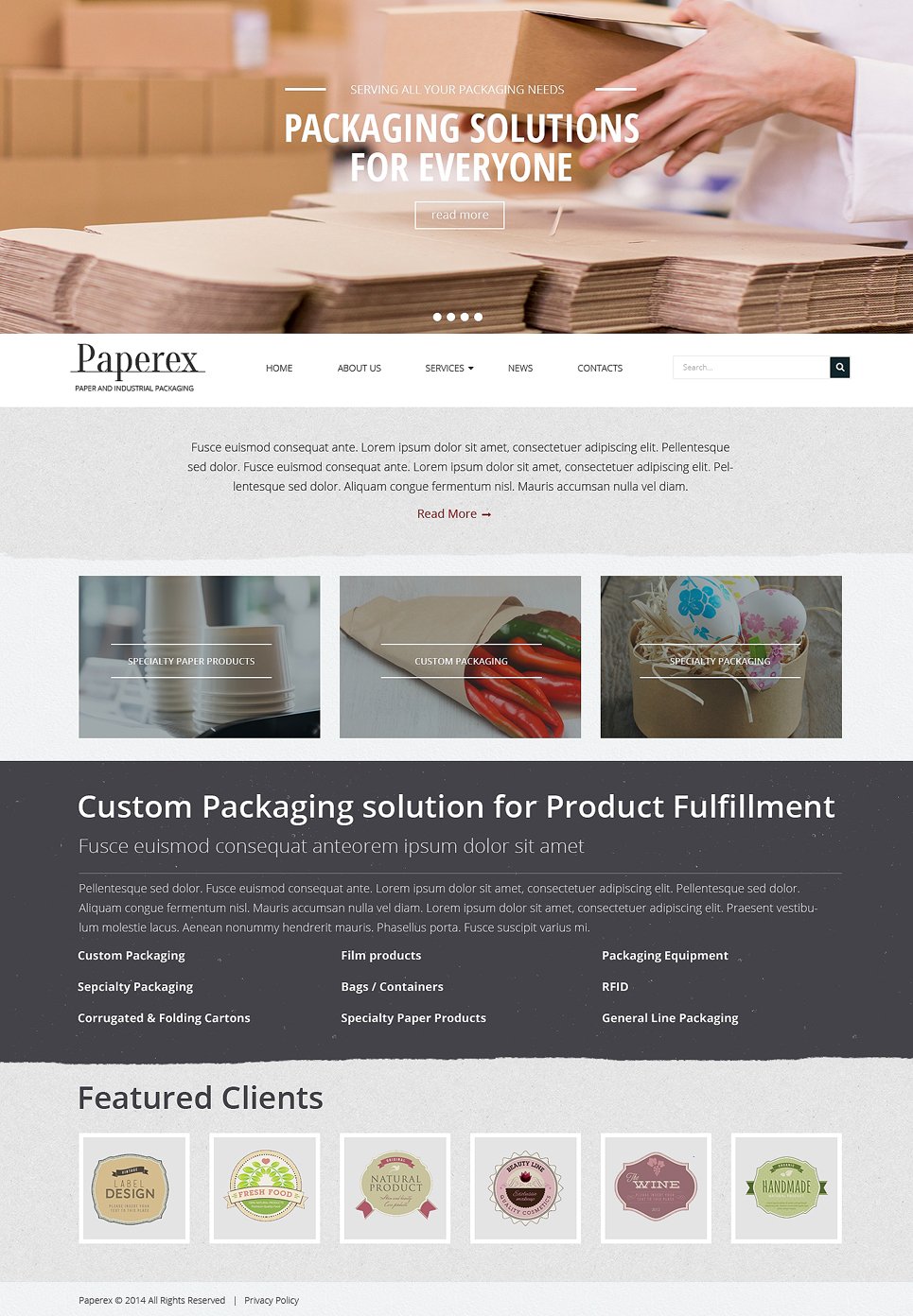 Maintenance Services Responsive Website Template New Screenshots BIG