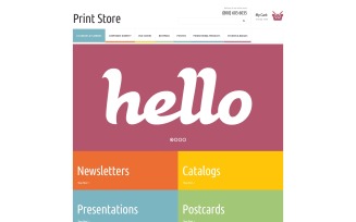 Print Shop PSD Template