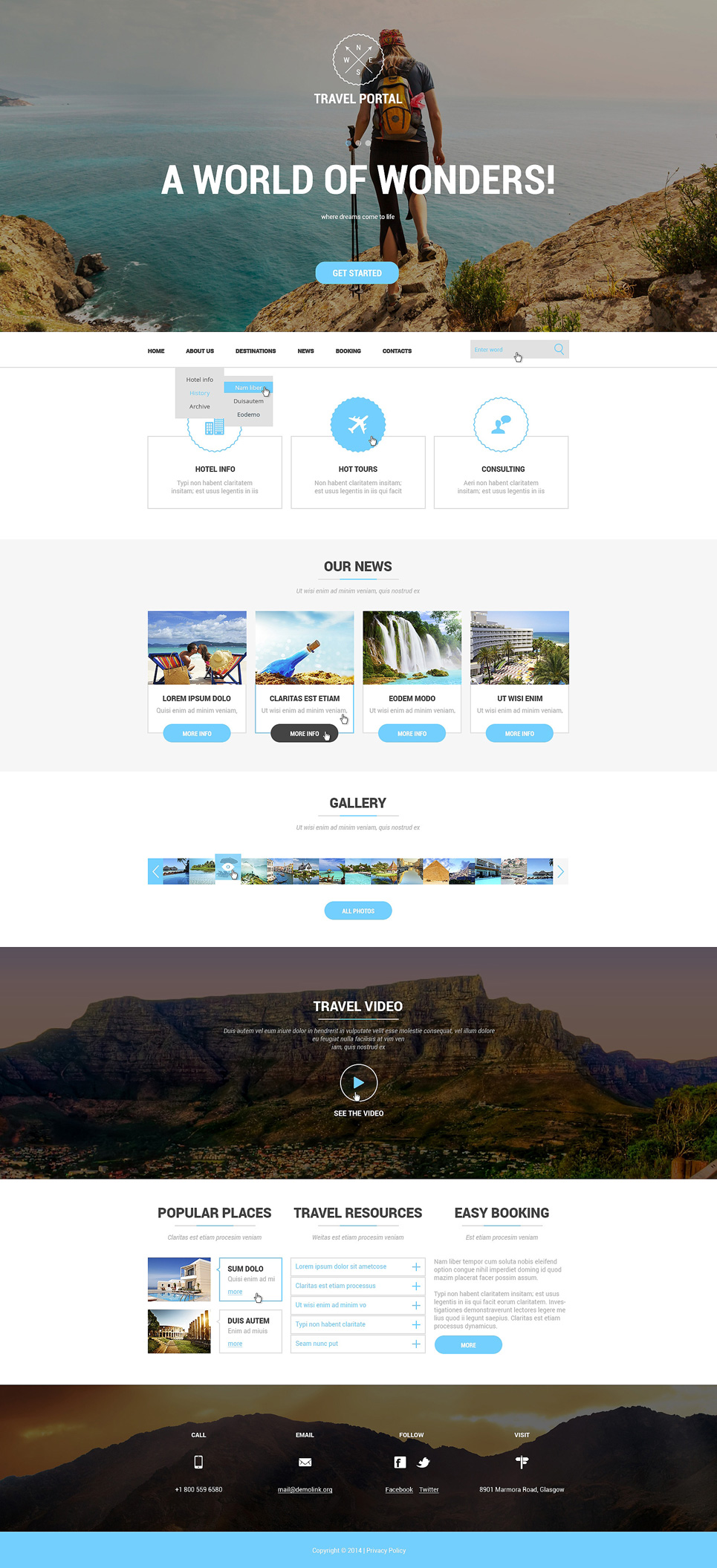 Travel Agency Responsive Website Template New Screenshots BIG