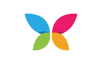 Butterfly Beauty Vector icon logo design template v.25