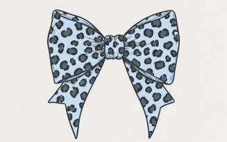 Leopard Print Bow PNG, Cheetah Pattern Hair Clipart, Fashion Accessory Design, Animal Print Bow
