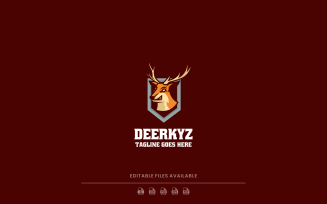 Deerkyz E-Sport And Sport Logo