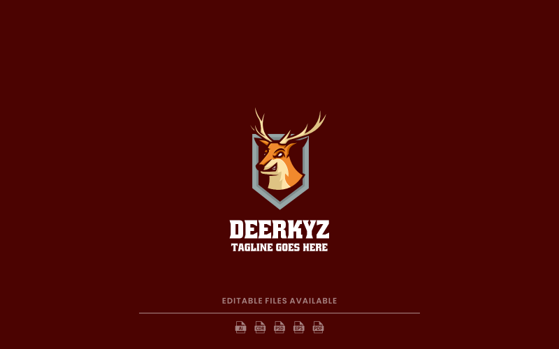 Deerkyz E-Sport And Sport Logo Logo Template