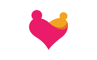 People group care community network and social logo design v.134