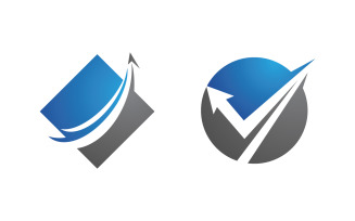 Business Finance concept logo illustration design v.13