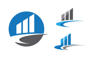 Business Finance concept logo illustration design v.18