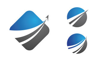 Business Finance concept logo illustration design v.19