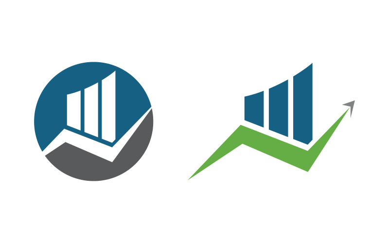 Business Finance concept logo illustration design v.24 Logo Template