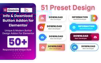 Info And Download Button WordPress Plugin For Elementor