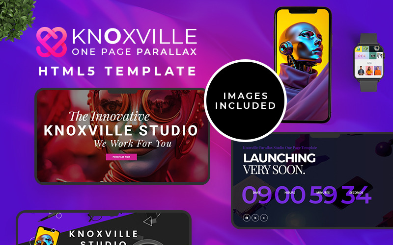 Knoxville Creative Agency HTML5 Template For Startups Business Website Template