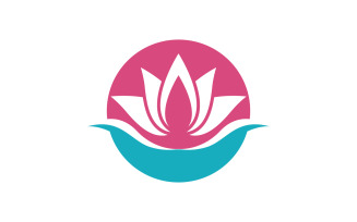 Lotus Logo Beauty Salon Cosmetic skincare vector icon design v.20