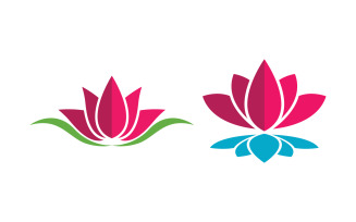 Lotus Logo Beauty Salon Cosmetic skincare vector icon design v.45