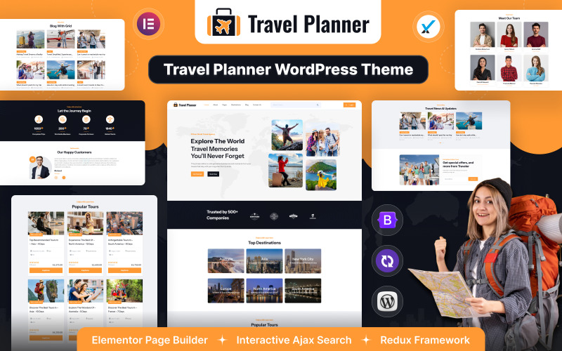 Travel Planner WordPress Theme