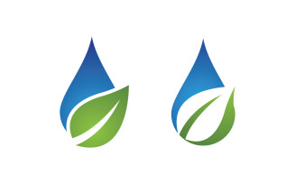 Water drop Plumbing Logo Template vector illustration v.42