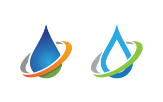 Water drop Plumbing Logo Template vector illustration v.43