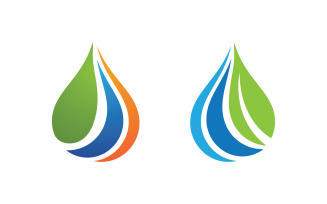 Water drop Plumbing Logo Template vector illustration v.44