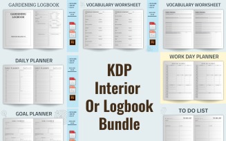 KDP Interior or Logbook Bundle - PDF, JPG, and AI Formats