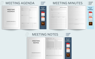 Meeting Minutes Log Kdp Interior Templates 3 Different Layouts