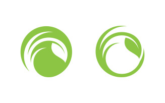 Healthy life tree leaf concept logo design template v.67