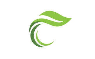 Healthy life tree leaf concept logo design template v.68