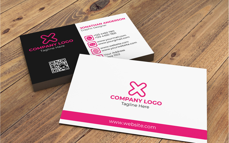 Minimalist and Creative Business Card Design Corporate Identity