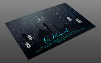 Minimalist Ramadan Eid Mubarak Design – Print & Digital Use