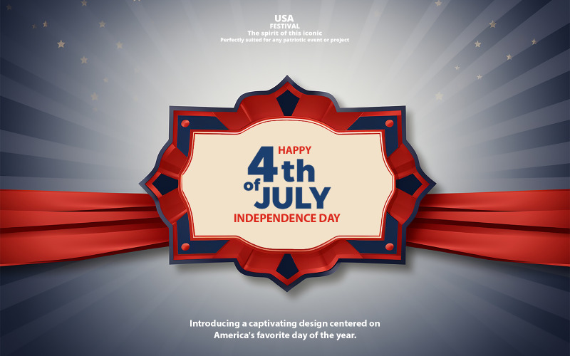 4th july banner mockup design Product Mockup