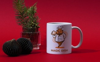 Magic Dish logo design Template