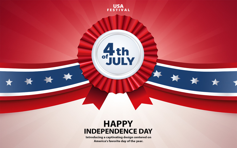 Ribbon mockup, usa ribbon mockup, american ribbon mockup Product Mockup