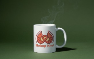 Shrimp Knot logo design Template