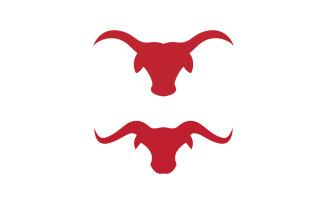 Taurus Horn Logo vector icon illustration design template v.24