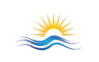 Sun Light Ray Logo Vector illustration Icon Template v.13