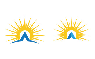 Sun Light Ray Logo Vector illustration Icon Template v.15