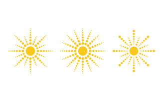 Sun Light Ray Logo Vector illustration Icon Template v.1