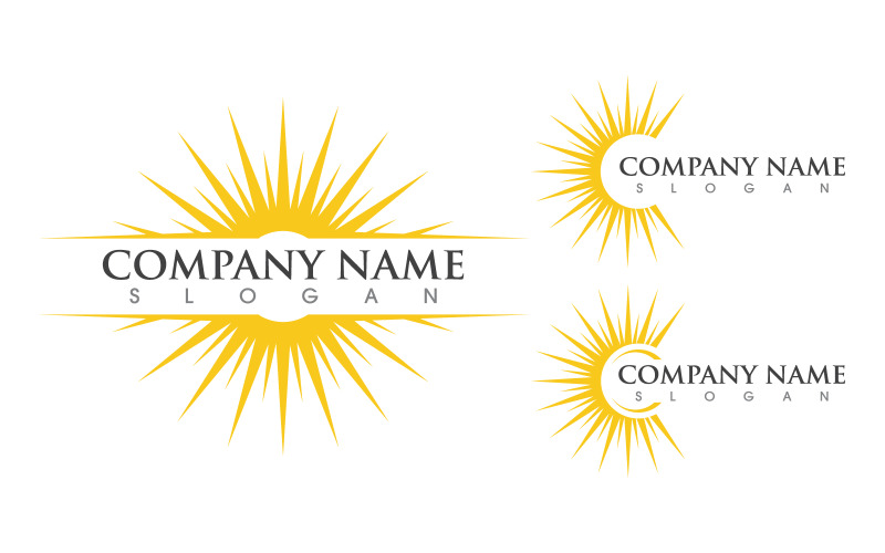Sun Light Ray Logo Vector illustration Icon Template v.24 Logo Template