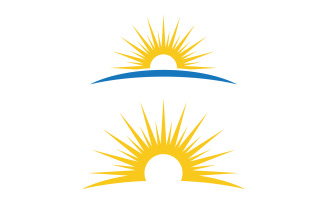Sun Light Ray Logo Vector illustration Icon Template v.8